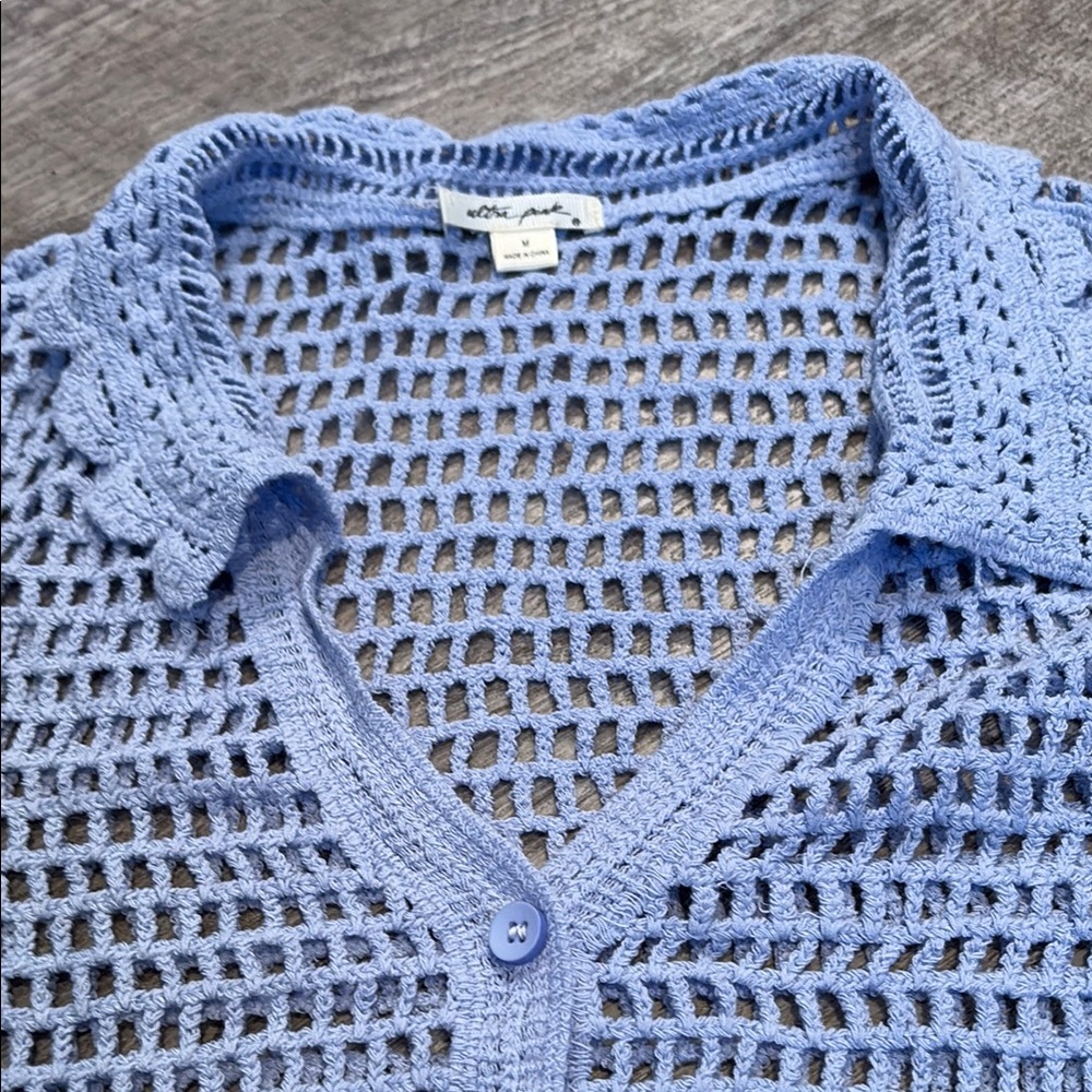 Ultra Pink lilac Crochet Cardigan Sweater~gorgeous - Picture 2 of 6